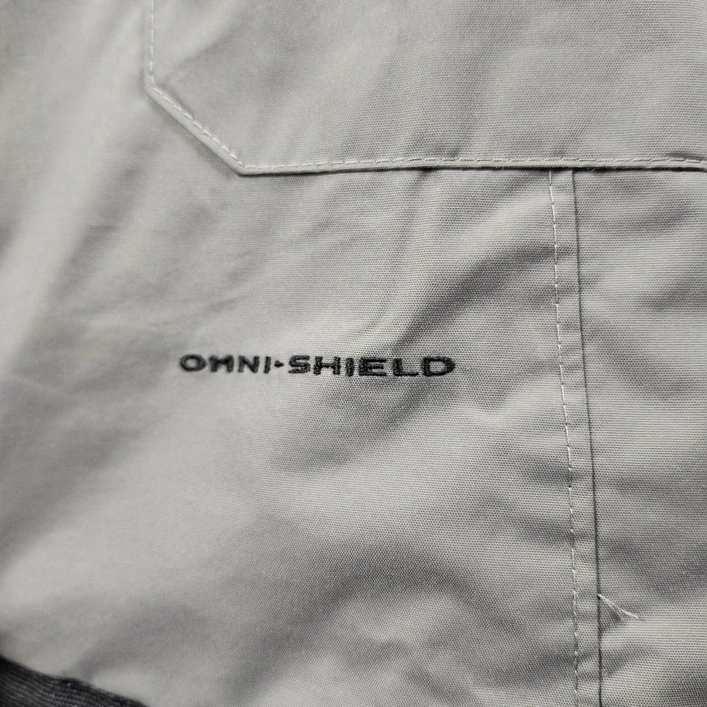 Columbia Snow Pants Youth 18/20 Gray Excellent Omni-Shield Cargo Ski SB8007‎